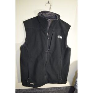 Vintage North Face WINDWALL Fleece Vest Mens M Black Full Zip Sleeveless Jacket